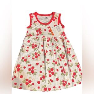 NWT Hudson Baby Girl Strawberry Dress Set 18M ( just 2 pieces)